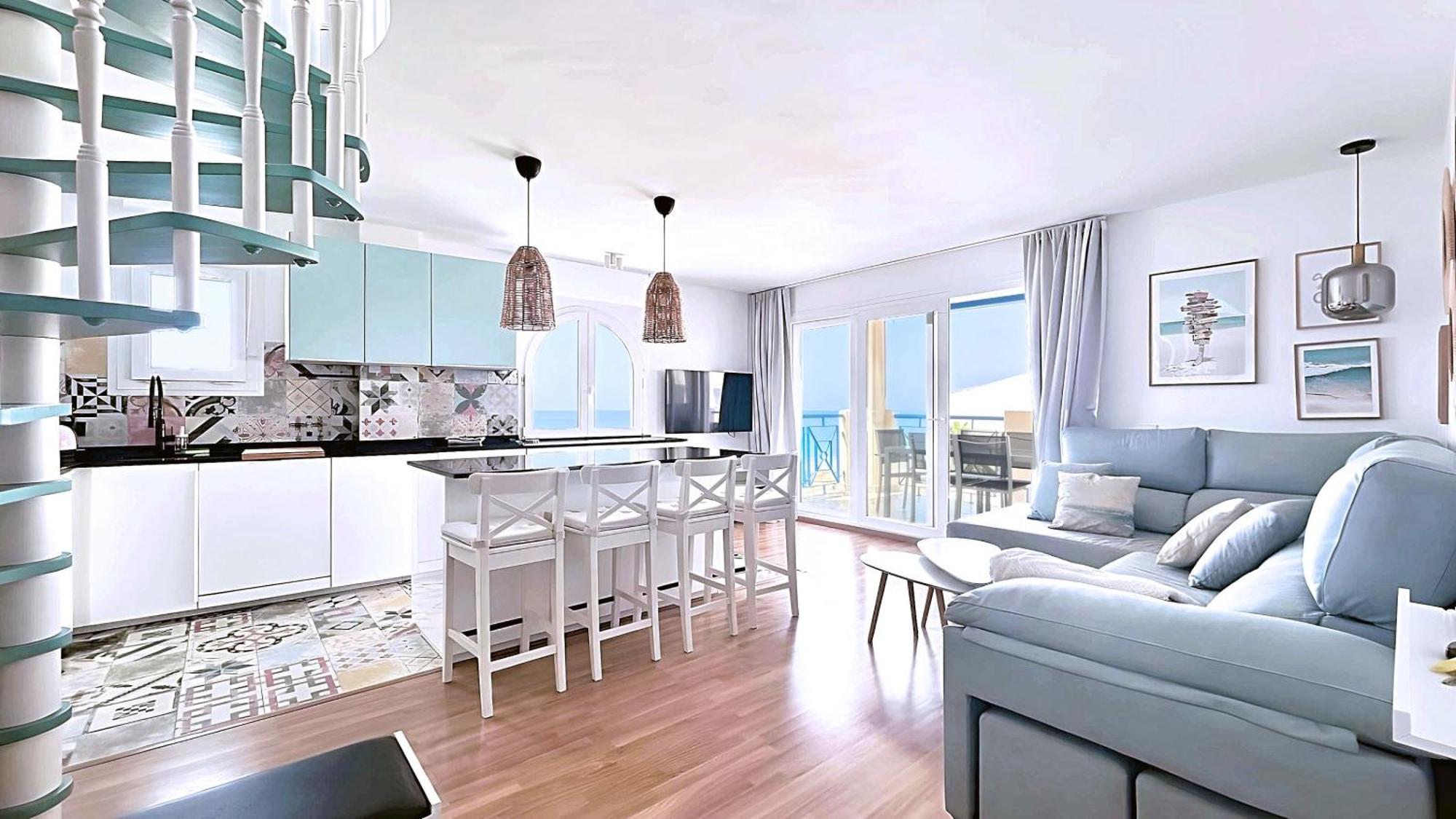 Atico De Albaida Duplex Frente Al Mar El Morche Exterior foto